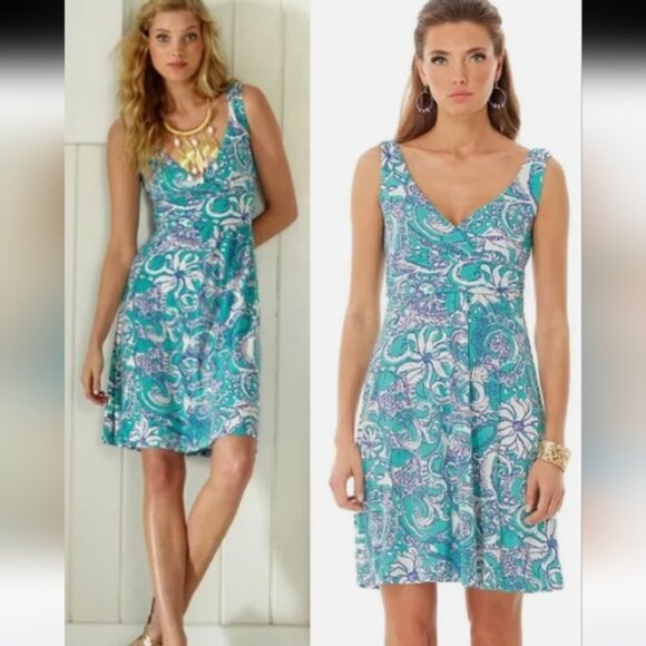 Dresses & Skirts - Lilly Pulitzer Shianne Seafoam Green MontaukStrecth Jersey Dress Sz.M